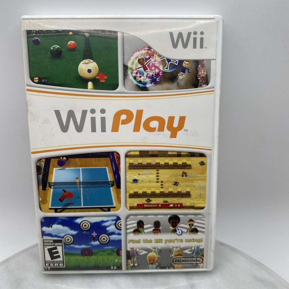 Wii Play Game (Nintendo Wii) Games Multi Sports Complete with Manual *UnTested